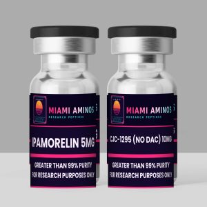 IPAMORELIN 5MG + CJC-1295 (NO DAC) 10MG research vial